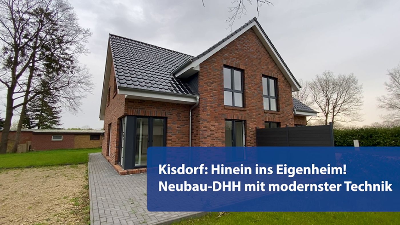 Hinein ins Eigenheim! Neubau-DHH in Kisdorf mit modernster Technik