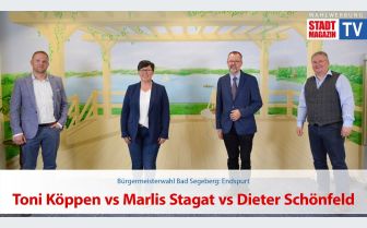 Endspurt: Toni Köppen vs Marlis Stagat vs Dieter Schönfeld