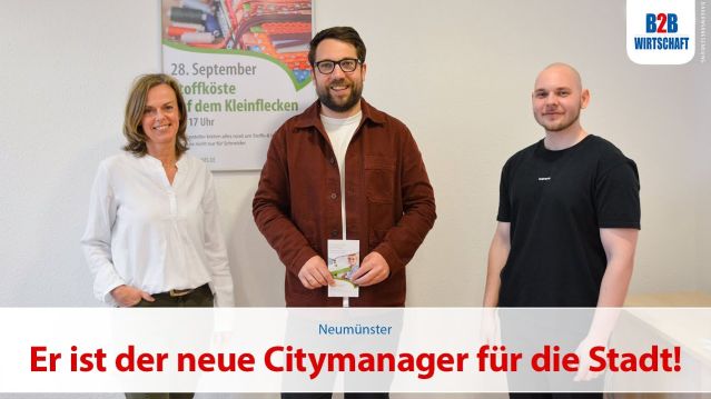 Er ist der neue Citymanager für die Stadt Neumünster!